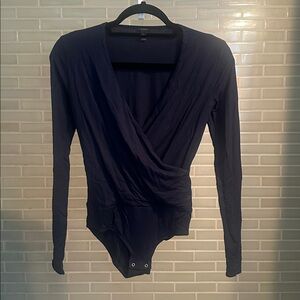 J. Crew Dark Blue Long Sleeve Bodysuit